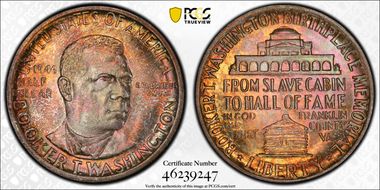 1946 50C Booker T. Washington MS67
