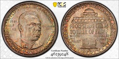 1946-D 50C Booker T. Washington MS66+