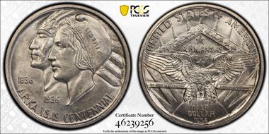 1936 50C Arkansas MS65