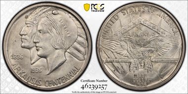 1936-D 50C Arkansas MS66