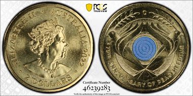 2022-C $2 Peacekeeping Colorized MS67