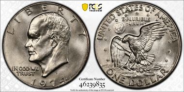 1974-D $1 MS65