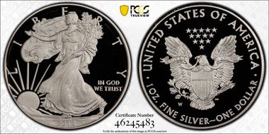 2012-W $1 Silver Eagle PR70DCAM
