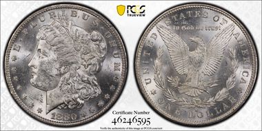 1880-S $1 MS62