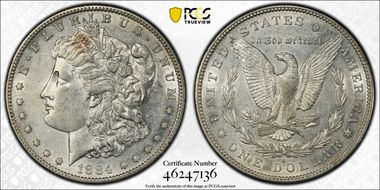 1884-S $1 XF45