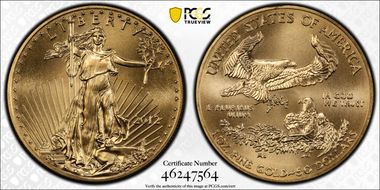 2012 $50 Gold Eagle MS69