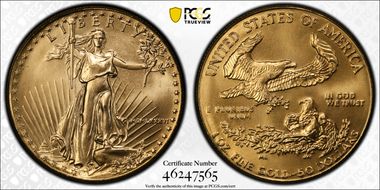 1986 $50 Gold Eagle MS69