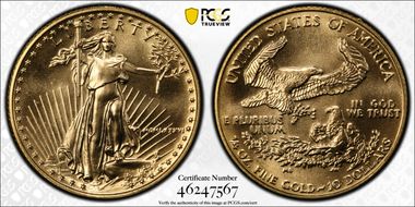 1986 $10 Gold Eagle MS69