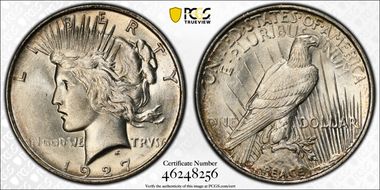1927-D $1 MS62