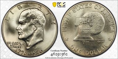 1976-S $1 Silver MS68+