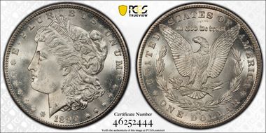 1890-CC $1 MS65+