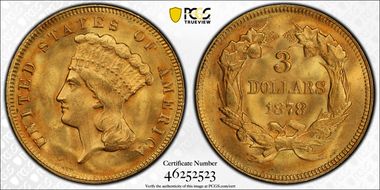 1878 $3 MS64