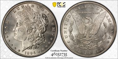 1894-S $1 MS64