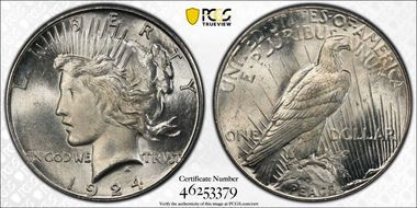 1924-S $1 MS63