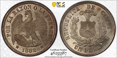 1882/1-So Peso MS65
