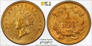 1854 G$1 Type 2 XF45
