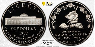 1997-P $1 Botanical PR70DCAM