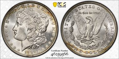 1886 $1 MS64