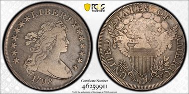 1798 $1 Large Eagle N1