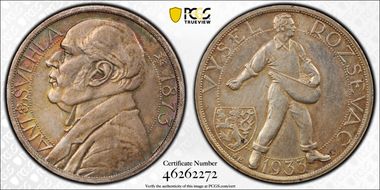 1933 Medal Antonin Svehla Ag 10g N1