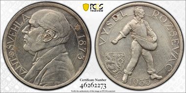 1933 Medal Antonin Svehla Ag 10g N1