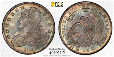 1834 50C O-116 Sm Date, Sm Letters MS65+