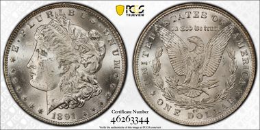 1891-CC $1 MS63