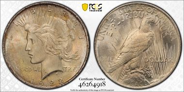 1922 $1 MS66+ 