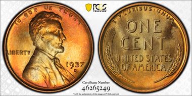 1937-D 1C MS66+ RB