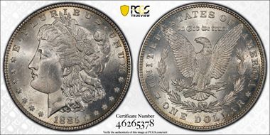 1885 $1 MS63