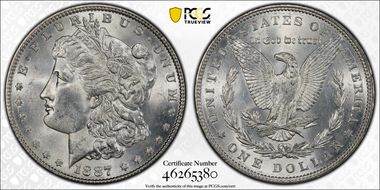 1887 $1 MS63