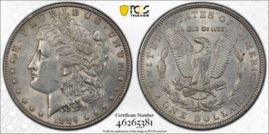 1889 $1 AU53