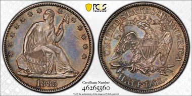 1885 50C MS62