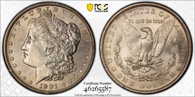 1901 $1 MS63+