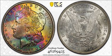 1887 $1 MS65