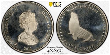 2011 Crown Nightingale Island - Seal MS67