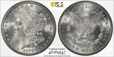 1878 7TF $1 Reverse of 1878 MS64