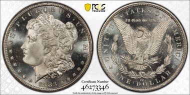 1883-CC $1 MS65+ DMPL
