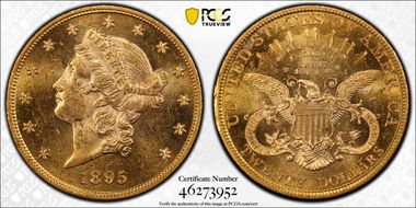 1895 $20 MS62