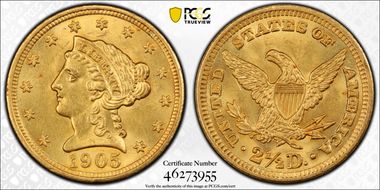 1905 $2.50 MS62