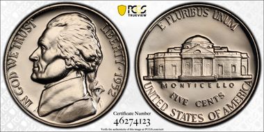 1952 5C Re-Engraved Obv Design FS-401 PR68