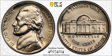 1953 5C Re-Engraved Design, FS-401 PR68