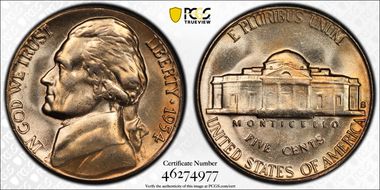 1954-S 5C DDR FS-801 MS66