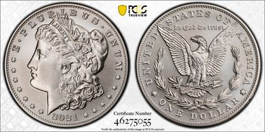 2021-S $1 Morgan Dollar 100th Anniversary MS69