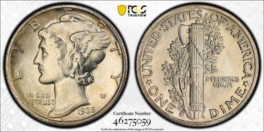 1935-S/S 10C RPM FS-501 MS66+