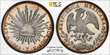 1868-Go YF 8 R Go50 MS64