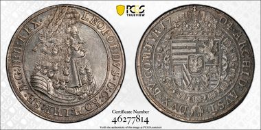 1704/3 Thaler D-1003 Hall MS63+