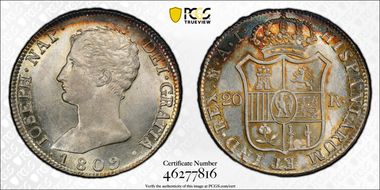 1809-M AI 20 R Calico-36 MS63