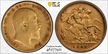 1905 1/2 Sov S-3974B VF35