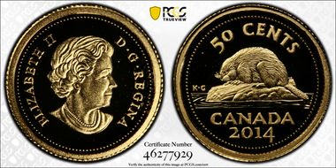 2014 50C Classic Beaver Au PR69DCAM
